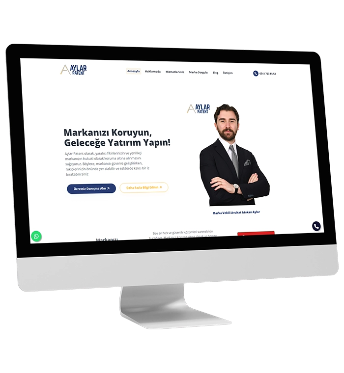 web tasarım örnek çalışma aylarpatent.com