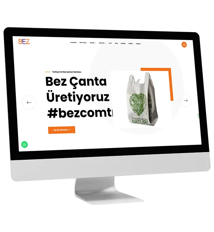 web tasarım örnek çalışma bez.com.tr