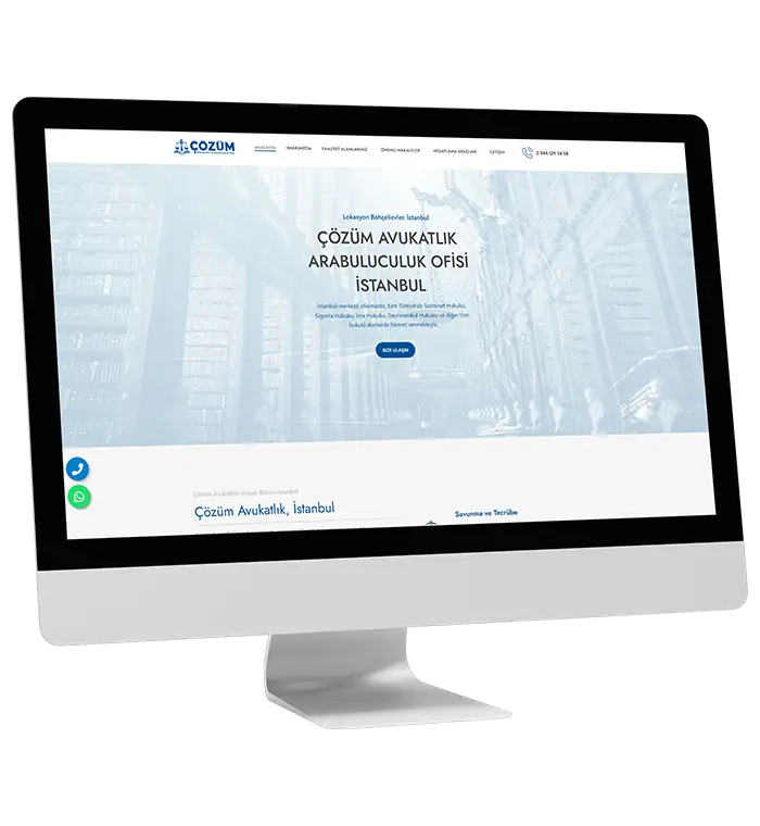 web tasarım örnek çalışma cozumavukatlik.org