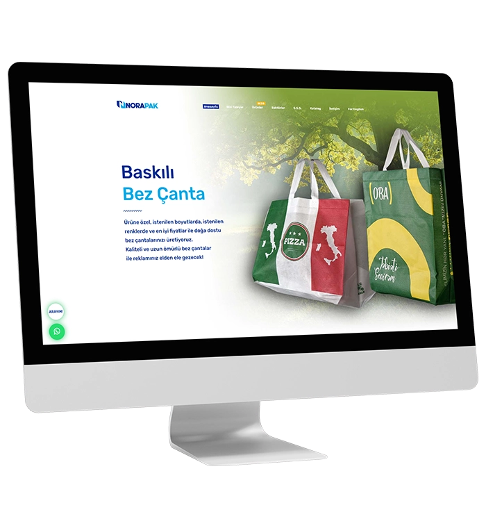 web tasarım örnek çalışma norapak.com